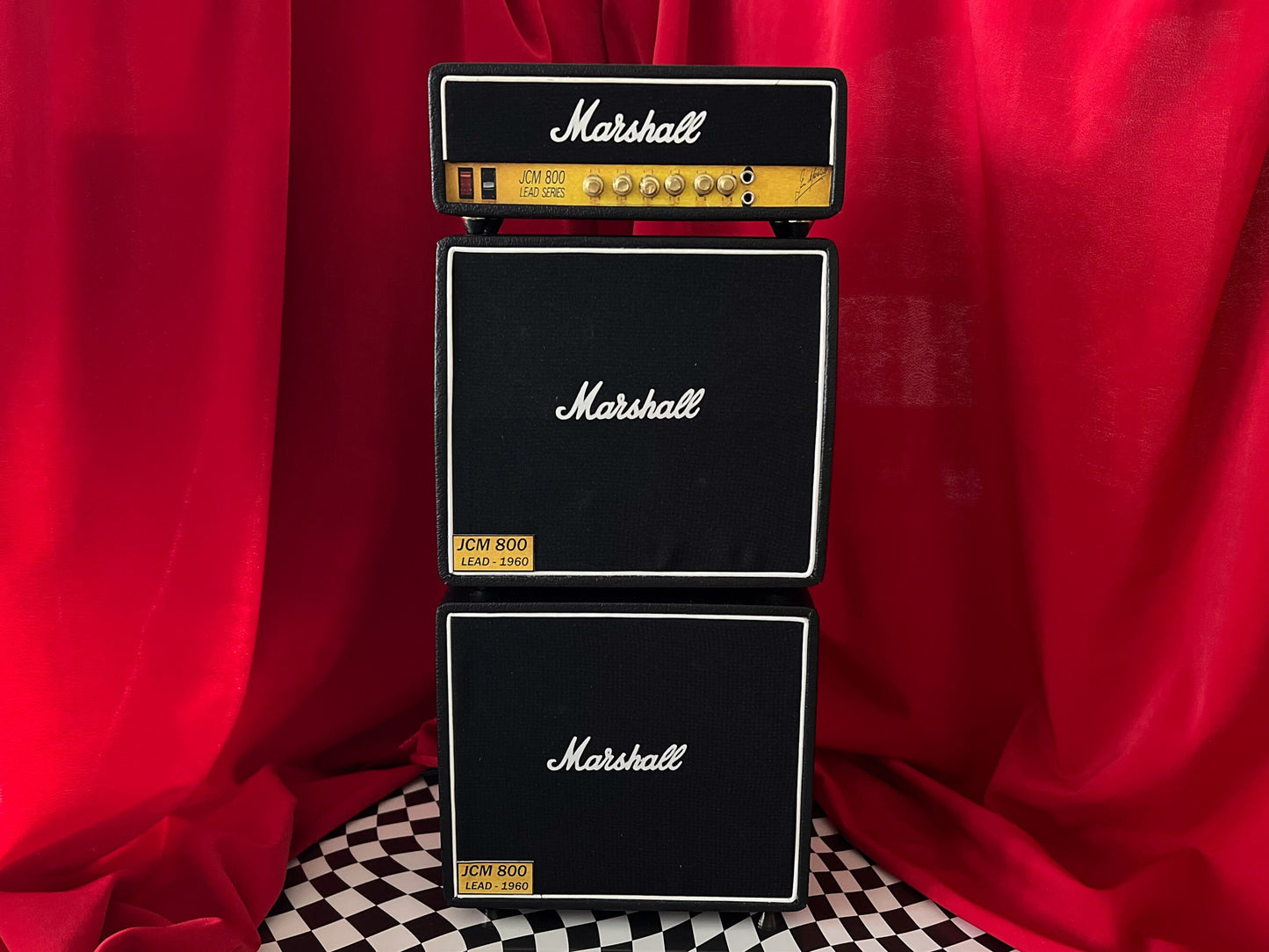 Miniature Marshall JCM800 Amplifier 3 Stack 1:6 Scale - Dollhouse Marshall Replica __etsy:5972467651