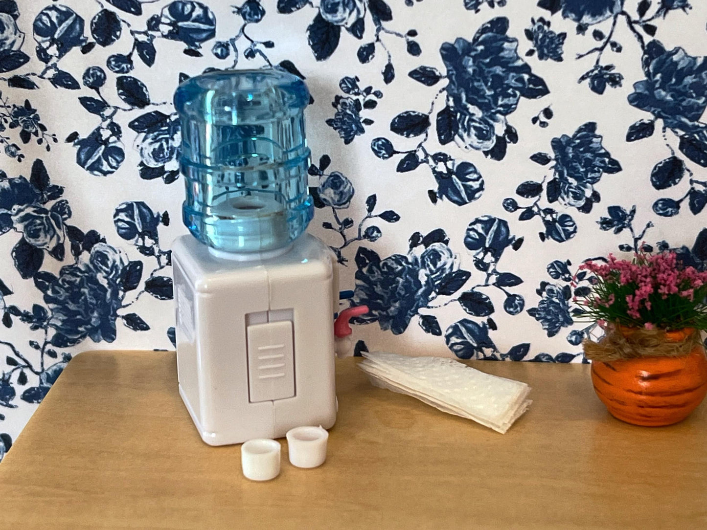 Miniature 1:12 Scale Tabletop Water Dispenser – Water Cooler with Hot & Cold __etsy:5628559611