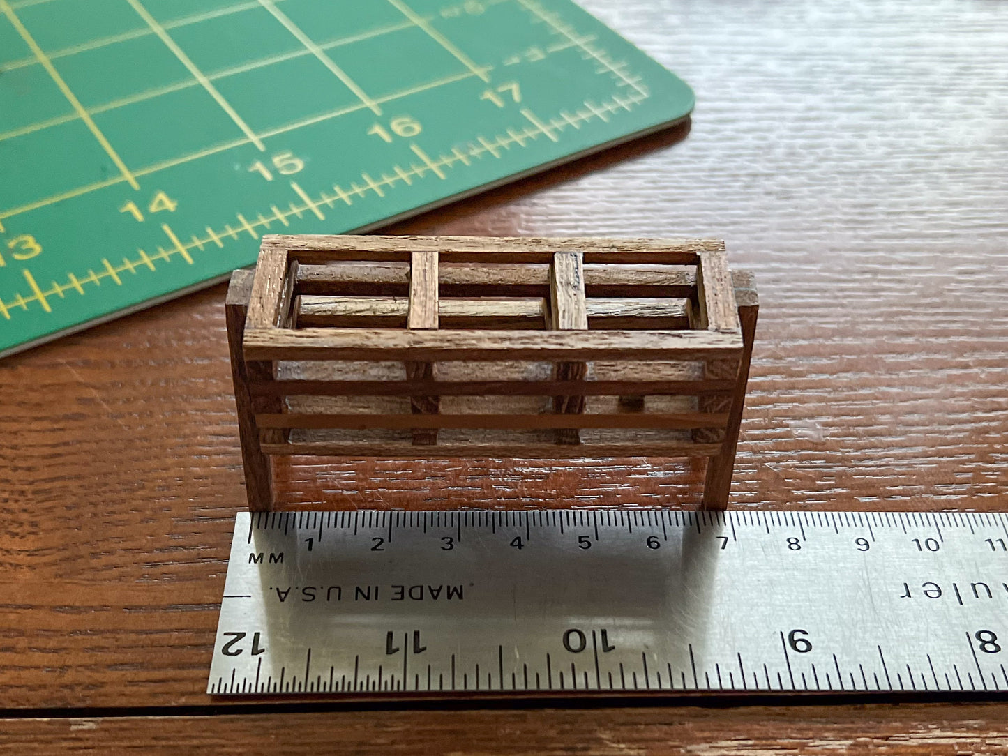 Miniature Wooden Planter Box 1:12 Scale – Dollhouse Garden Decor | 3-Section Flower Box __etsy:6040421358