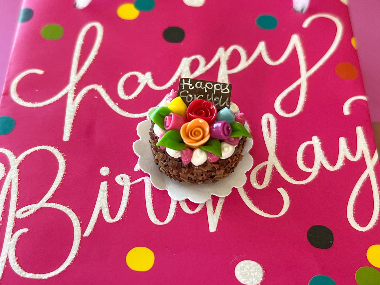 Miniature Round Cakes 1:12 Scale – Dollhouse Bakery Birthday Celebration __etsy:5902348456