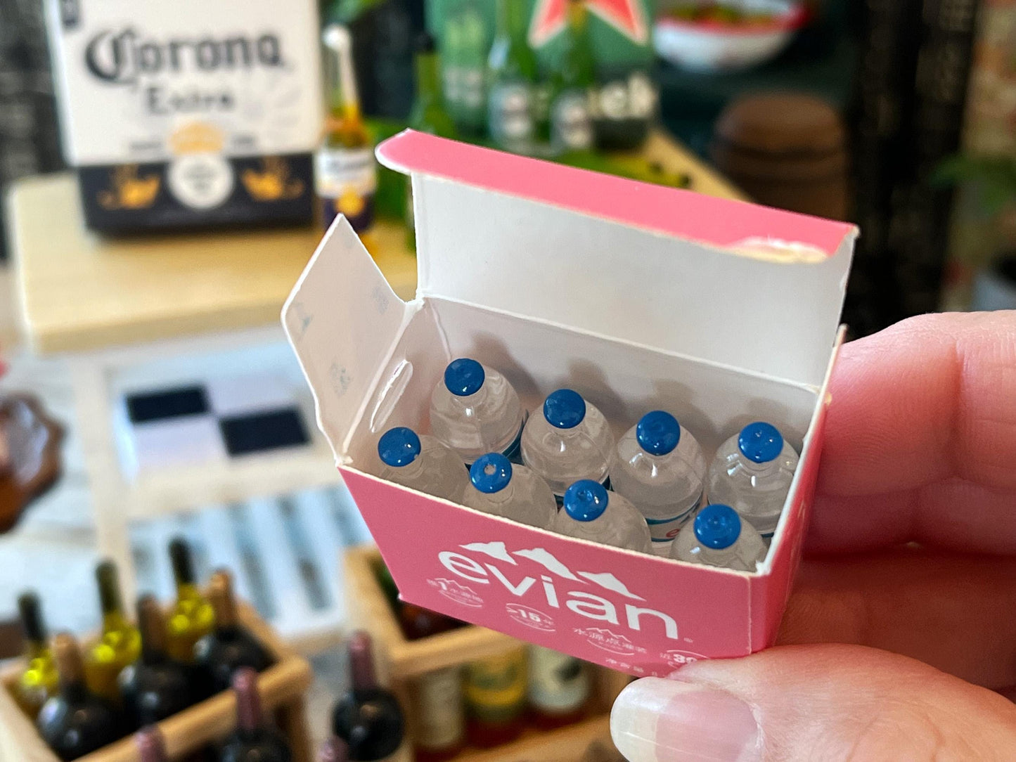 Miniature 1:12 Scale 8-Pack Water Bottle Set – Cardboard Box __etsy:6718567223