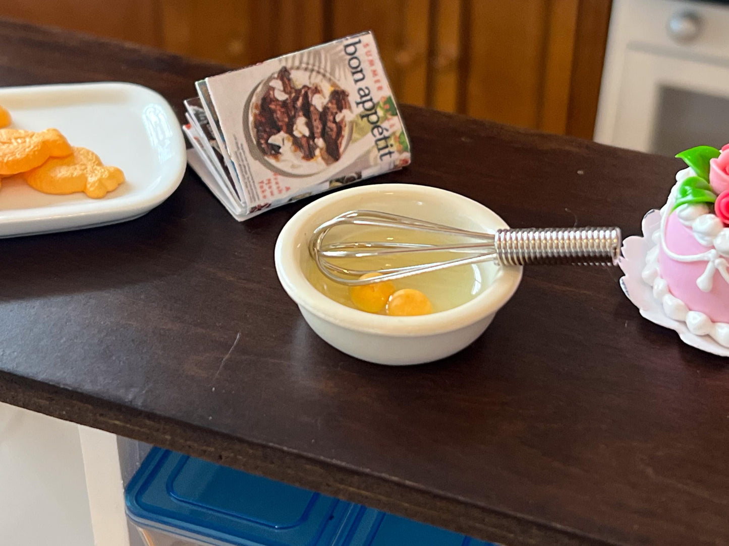 Dollhouse Egg Bowl and Whisk Set-1:12 Scale – Dollhouse Kitchen Decor & Bakery Accessory __etsy:7131618019