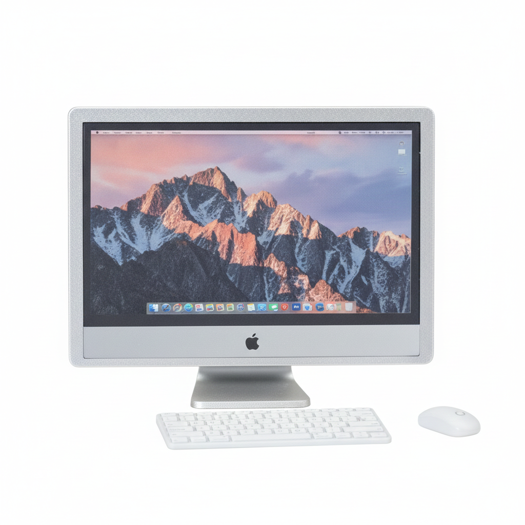 1:12 Scale Miniature Large Desktop Computer Set – 3-Piece Metal Office Computer, Dollhouse Electronics