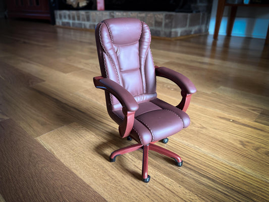 Dollhouse Executive Office Chair – 1:6 Scale Miniature Furniture __etsy:7310117579