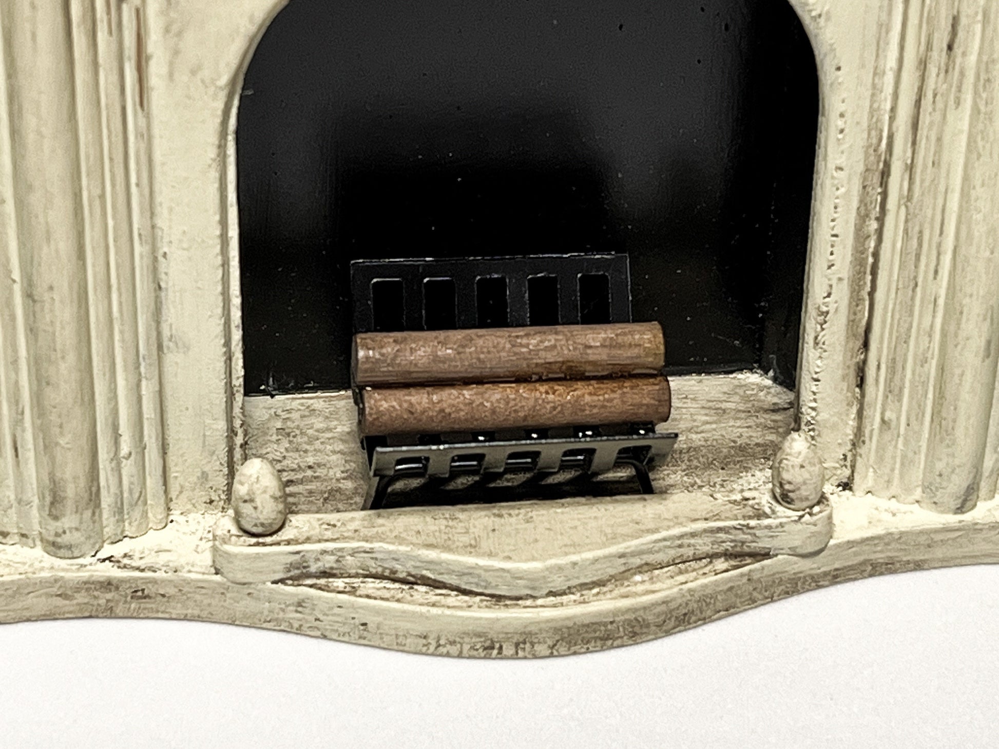 Dollhouse Miniature Firewood Log Holder Rack with Attached Logs – 1:12 Scale Dollhouse Fireplace __etsy:5655245383