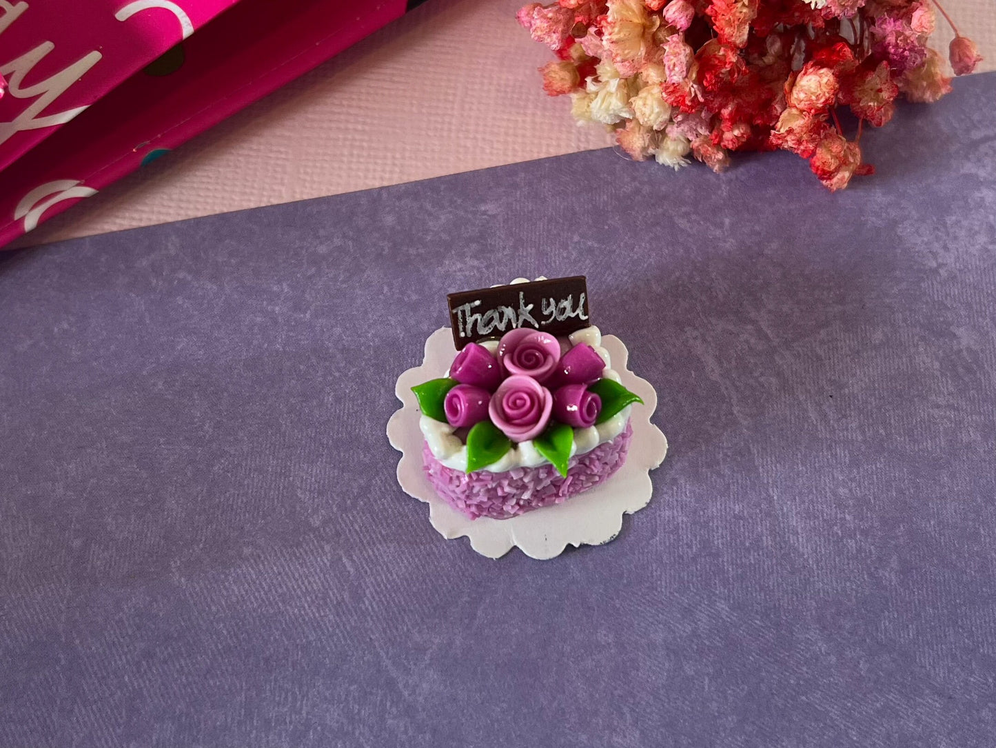 Dollhouse Miniature Heart Cakes: 12th Scale Bakery Decor __etsy:5395995838