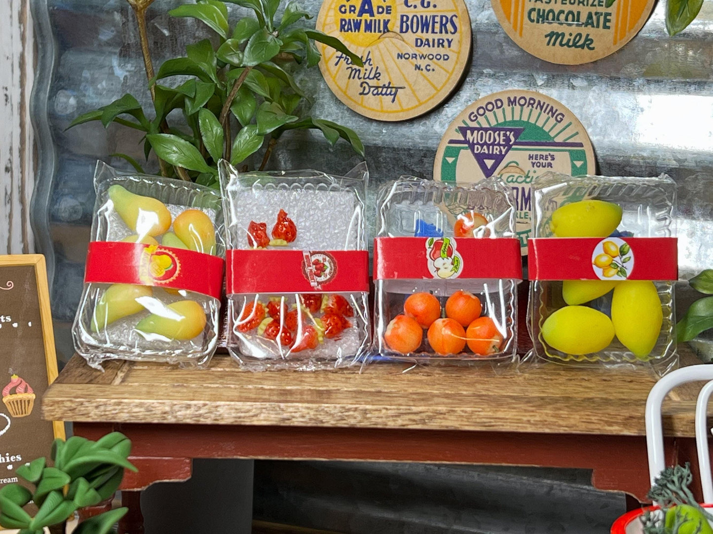 Dollhouse Miniature 1:6 Scale Clay Fruit – Dollhouse Mango, Strawberries, Apples, Lemons - Miniature Fruit Set for Your Dollhouse Kitchen! __etsy:6626329726