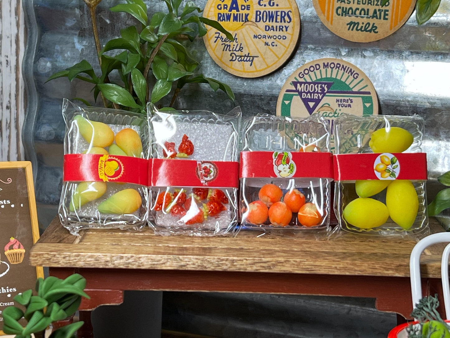 Dollhouse Miniature 1:6 Scale Clay Fruit – Dollhouse Mango, Strawberries, Apples, Lemons - Miniature Fruit Set for Your Dollhouse Kitchen! __etsy:6674408695