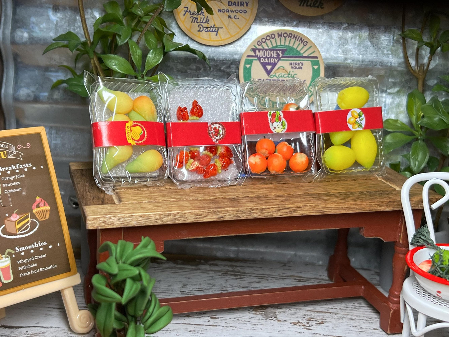 Dollhouse Miniature 1:6 Scale Clay Fruit – Dollhouse Mango, Strawberries, Apples, Lemons - Miniature Fruit Set for Your Dollhouse Kitchen! __etsy:6674408697