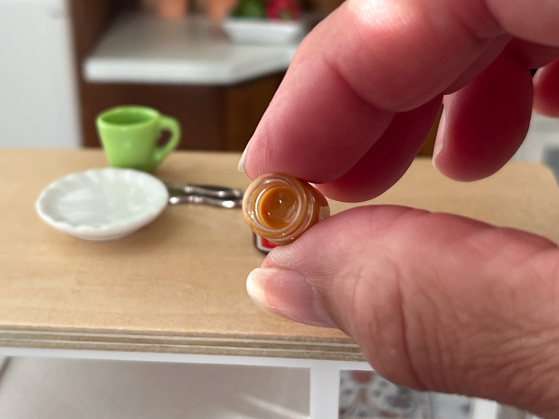 Dollhouse Miniature 1:12 Scale Smucker's Strawberry & Orange Jelly Set – Iconic Kitchen Pantry Decor - Preserve Fruit Spread in Glass Jar __etsy:6099230783