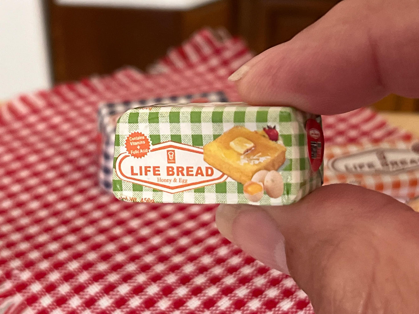 Dollhouse Miniature Sliced Bread 1 PC – 1:12 Scale Pretend Supermarket Food with Nutritional Label __etsy:6155705041