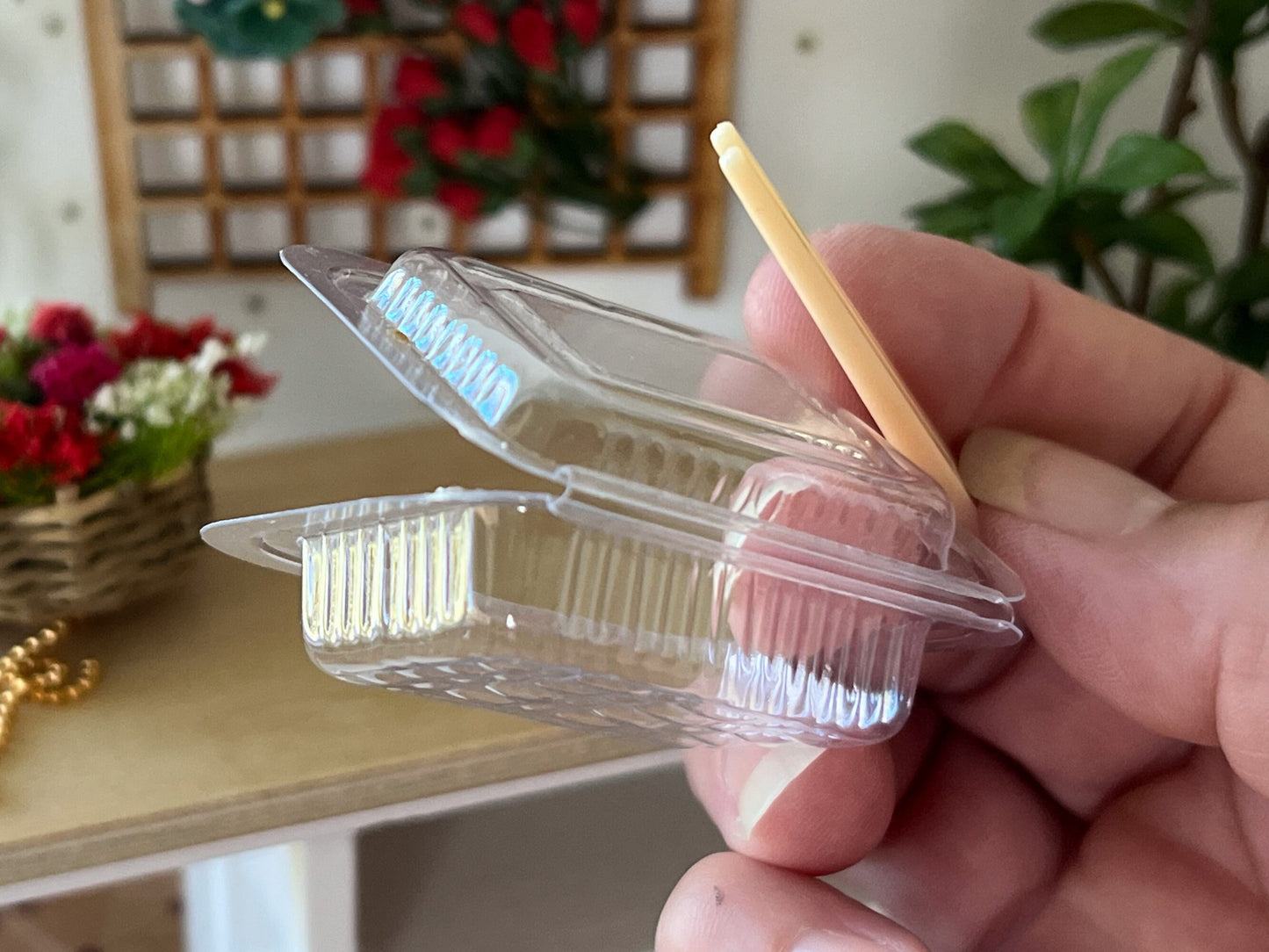 Dollhouse Miniature Take-Out Container – 1:12 Scale Dollhouse Food Accessory | With Chopsticks __etsy:6219032618
