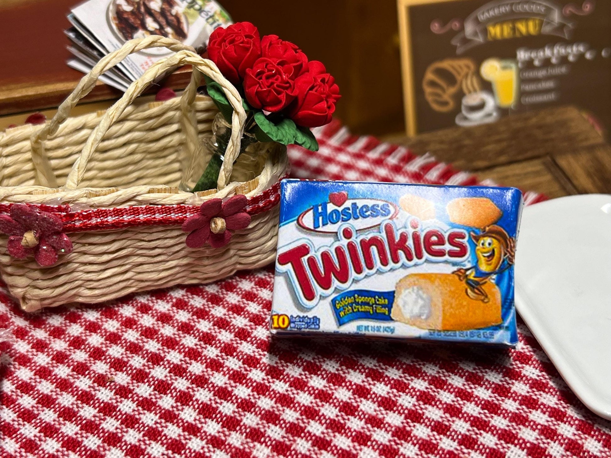 Dollhouse 1:6 Sclae Dessert Junk Food Box – Pantry Decor | Realistic Poundcake Empty Mini Food __etsy:6506534316