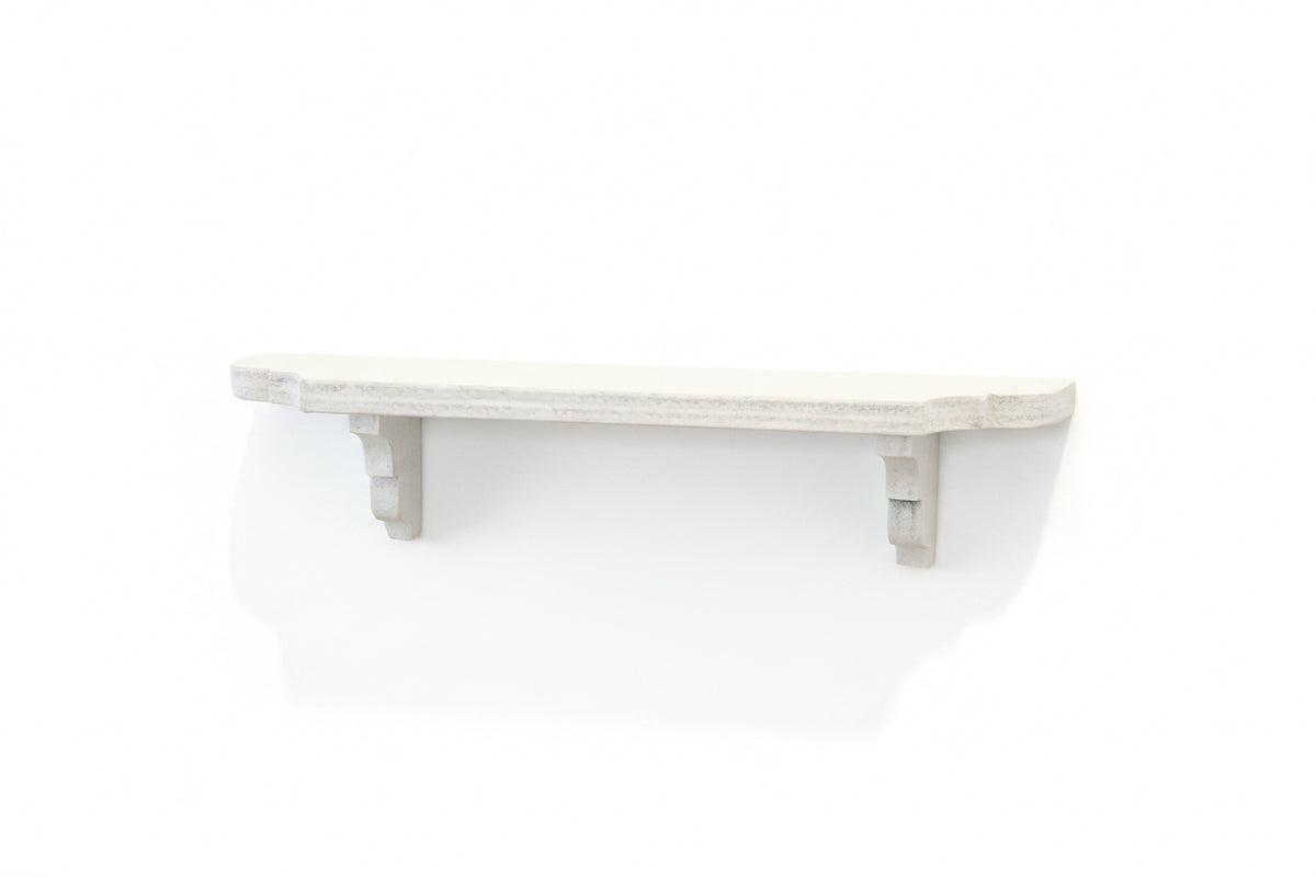 1:12 Scale Miniature White Wall Shelf – Dollhouse Display Shelf