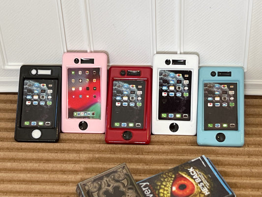 1:12 Scale Miniature Smartphone – Choice of 5 Colors