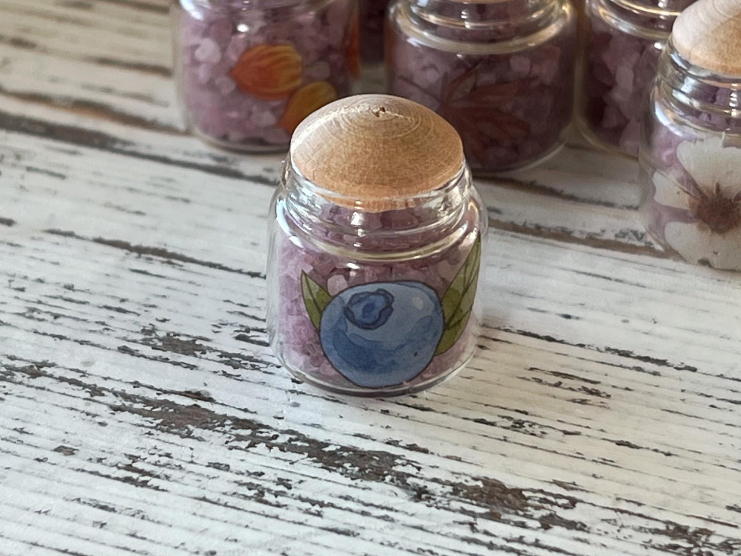 Miniature Bath Soak Lavender Jar –  Dollhouse Spa Decor | Mineral Bath __etsy:6852046415