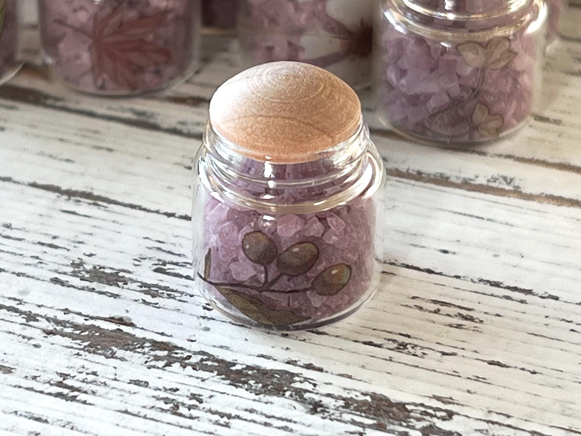 Miniature Bath Soak Lavender Jar –  Dollhouse Spa Decor | Mineral Bath __etsy:6852047195
