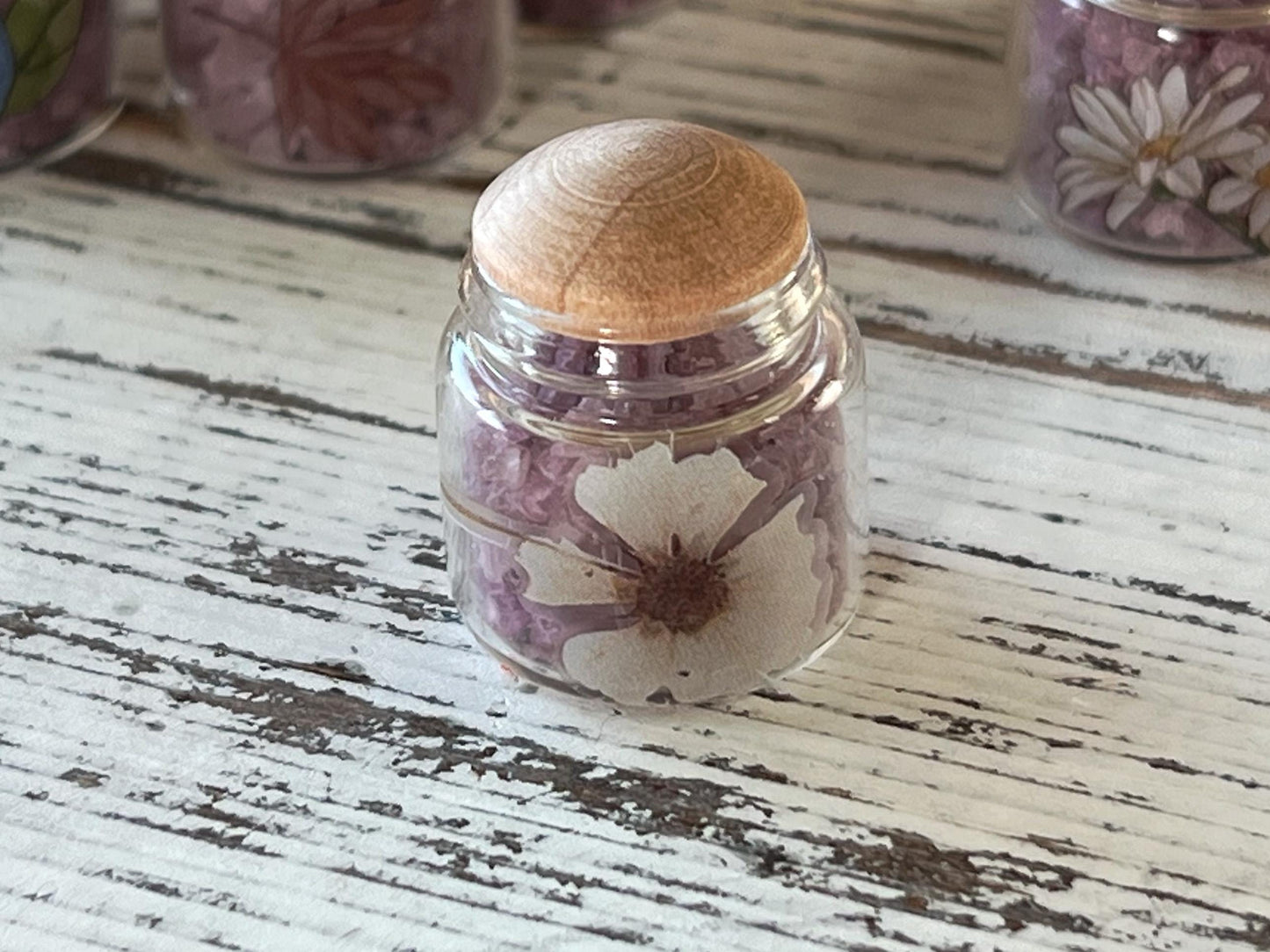Miniature Bath Soak Lavender Jar –  Dollhouse Spa Decor | Mineral Bath __etsy:6804037854