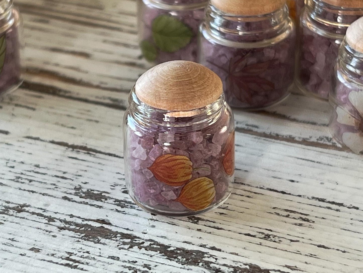 Miniature Bath Soak Lavender Jar –  Dollhouse Spa Decor | Mineral Bath __etsy:6804037952