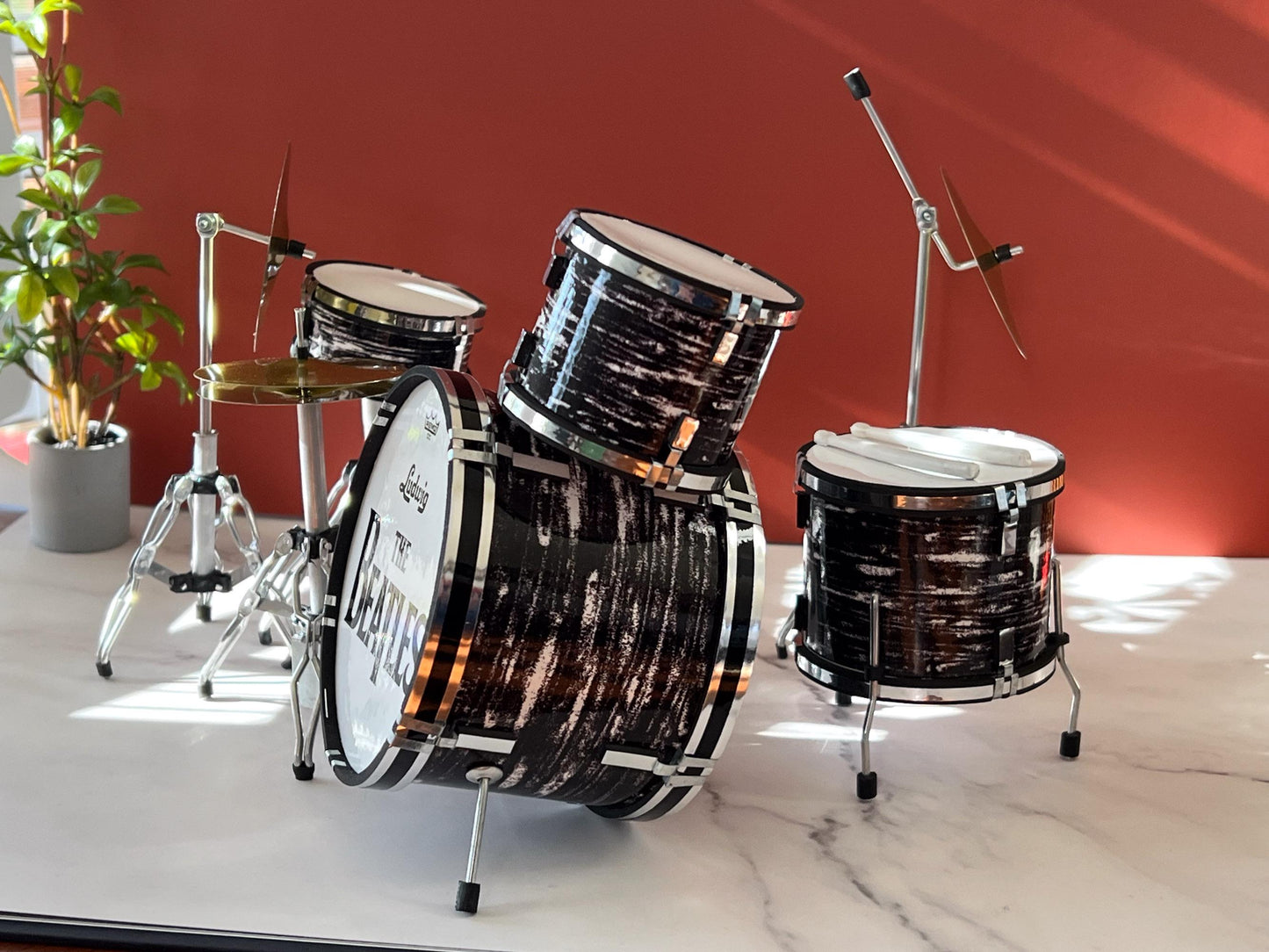 Miniature Beatles Ringo Starr Drums – 1:6 Scale Dollhouse Music Room Instruments __etsy:7989726701