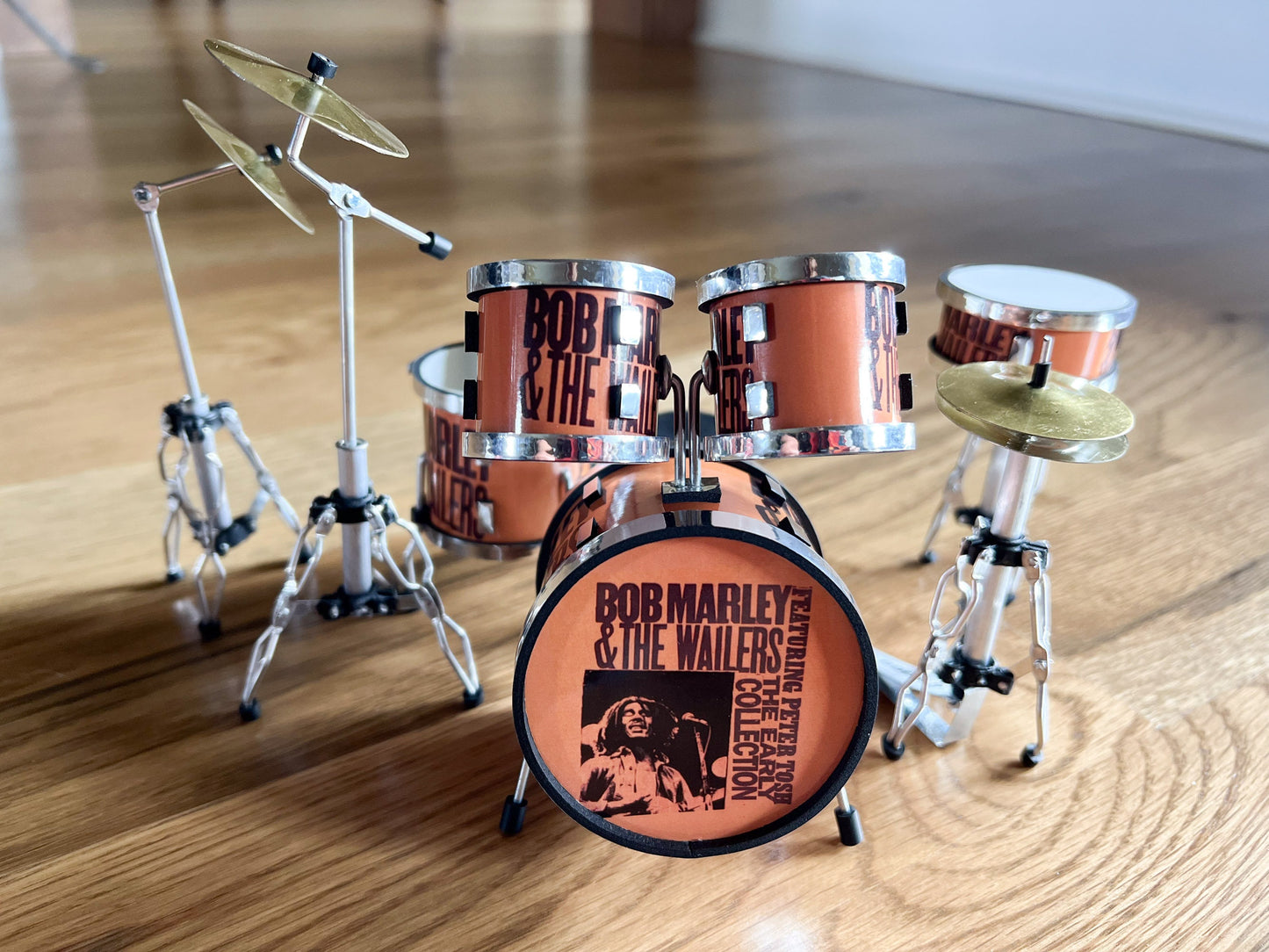 Miniature Bob Marley & The Wailers Drum Set-1:12 Scale – Dollhouse Reggae Collectible Instrumets __etsy:6121175600