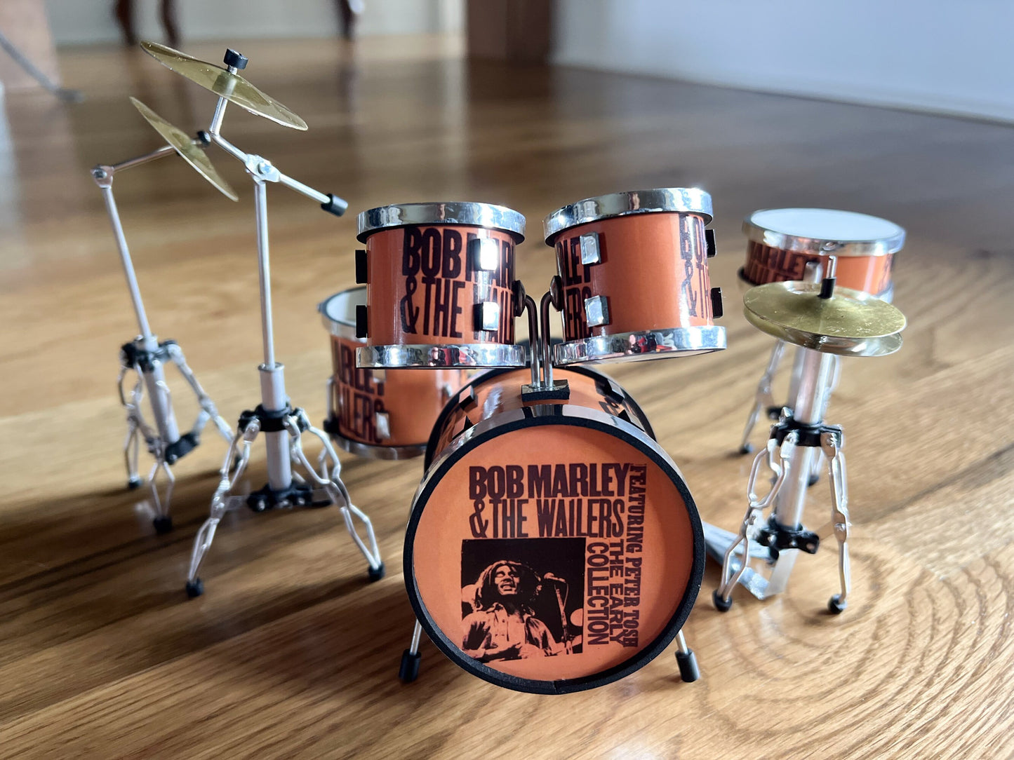 Miniature Bob Marley & The Wailers Drum Set-1:12 Scale – Dollhouse Reggae Collectible Instrumets __etsy:6169294719