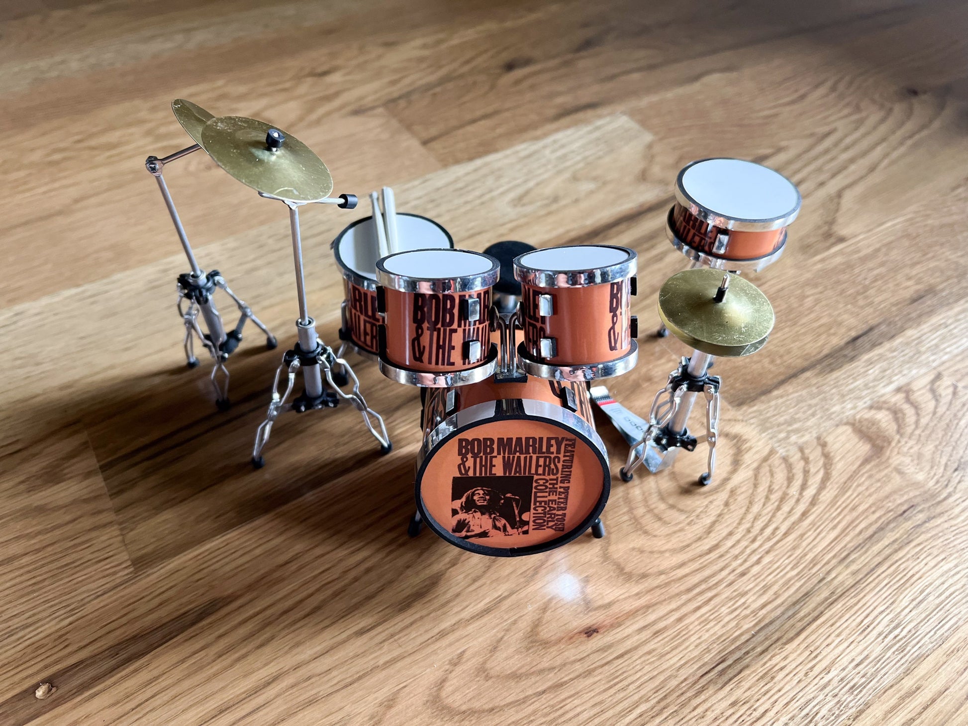Miniature Bob Marley & The Wailers Drum Set-1:12 Scale – Dollhouse Reggae Collectible Instrumets __etsy:6169294731
