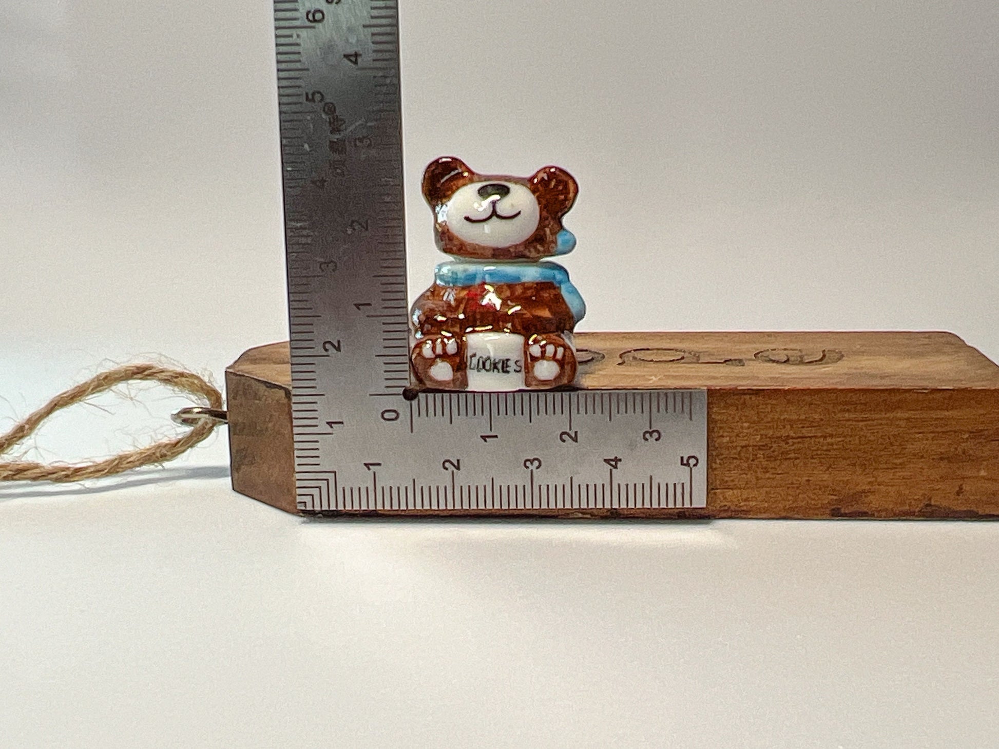 Miniature Ceramic Bear Cookie Jar 1:6 Scale, Dollhouse Kitchen Decor __etsy:5440790536
