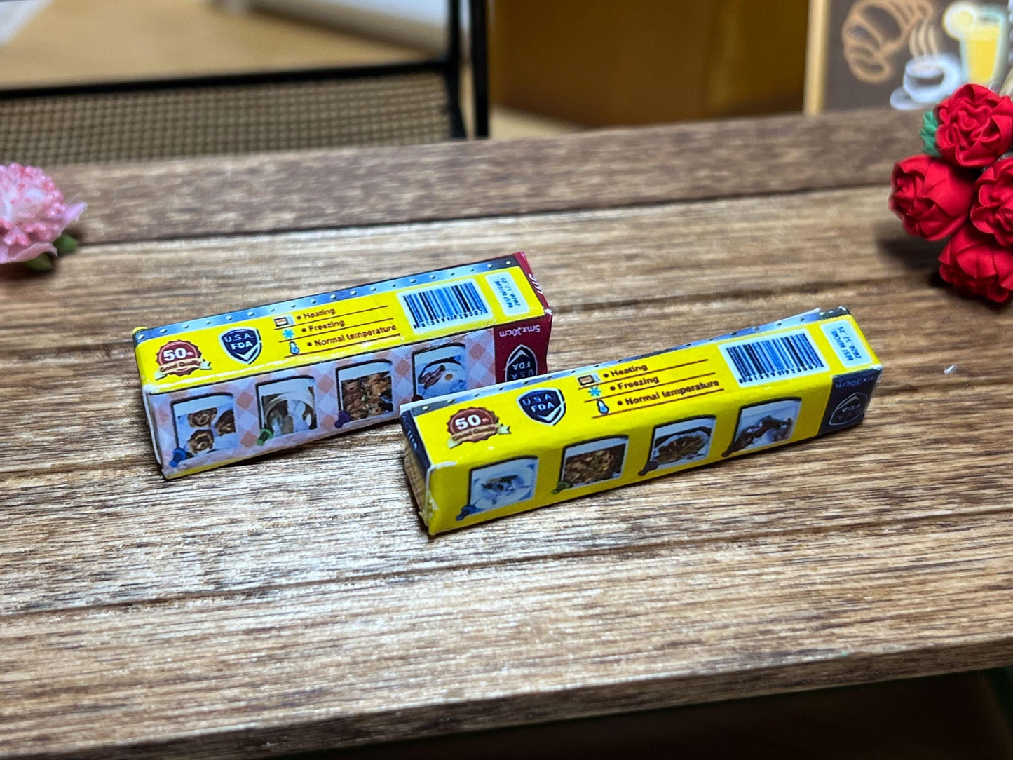 Miniature Dollhouse Aluminum Foil & Non-Stick Cooking Paper Set – 1:6 Scale Kitchen Accessory __etsy:6508282464