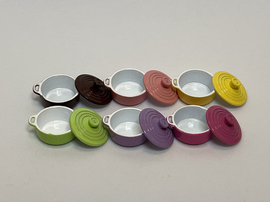 Miniature Dutch Oven-1:12 Scale – Dollhouse Metal Cookware | Assorted Colors | Realistic Mini Pot __etsy:5572987701