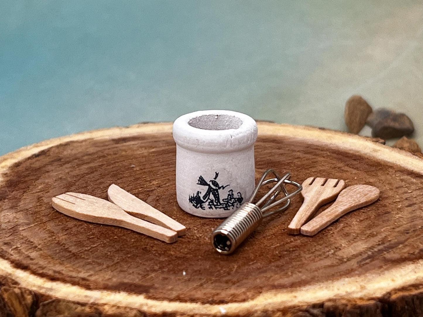Miniature Kitchen Utensil Set 1:12 Scale –  Dollhouse Cooking Tools __etsy:5415468891