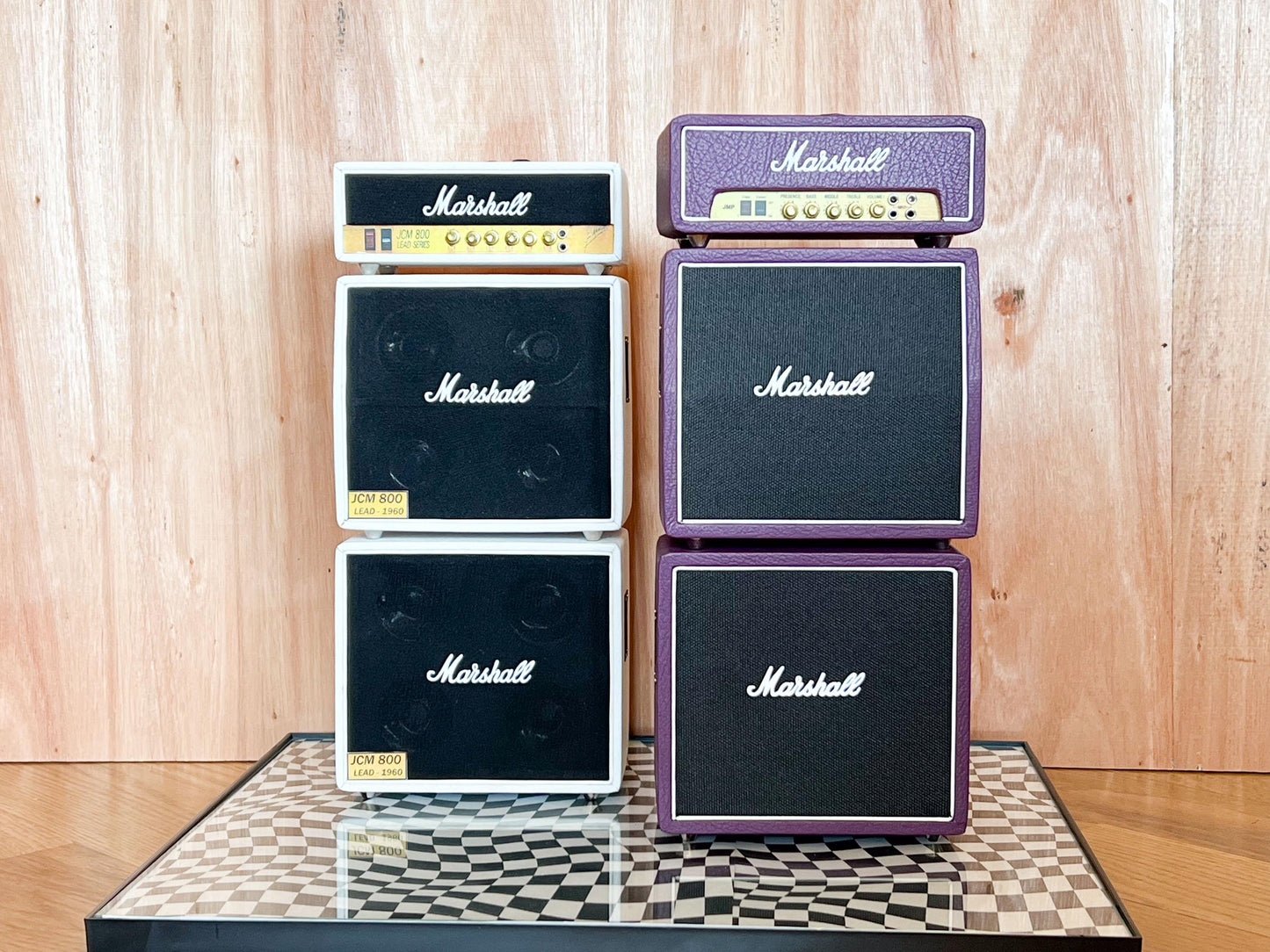 Ready to gig? Consider this 1/6 scale 3 stack legendary Marshall amplifiers, a perfect replica amp set for your rock scene, this is the to go-to rock amp by many tone-savvy guitarists. These amps come in purple or white unique colors. __etsy:6594384190