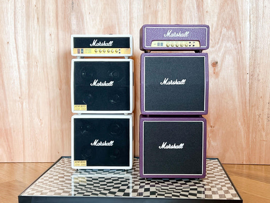 Ready to gig? Consider this 1/6 scale 3 stack legendary Marshall amplifiers, a perfect replica amp set for your rock scene, this is the to go-to rock amp by many tone-savvy guitarists. These amps come in purple or white unique colors. __etsy:6594384190