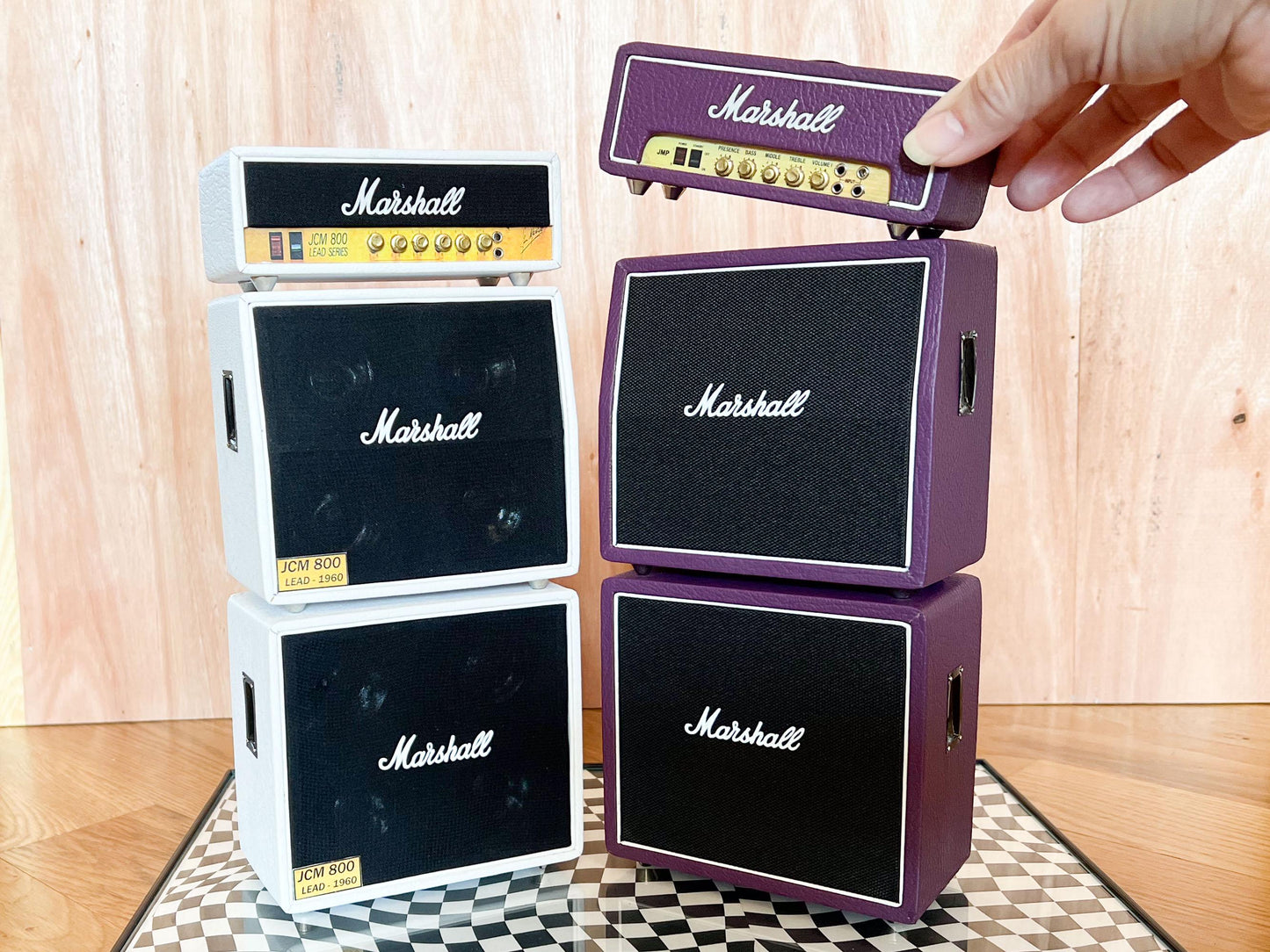 Miniature Marshall Amp Stack: 1/6 Scale JCM800 Replica, Dollhouse Decor __etsy:6642501349
