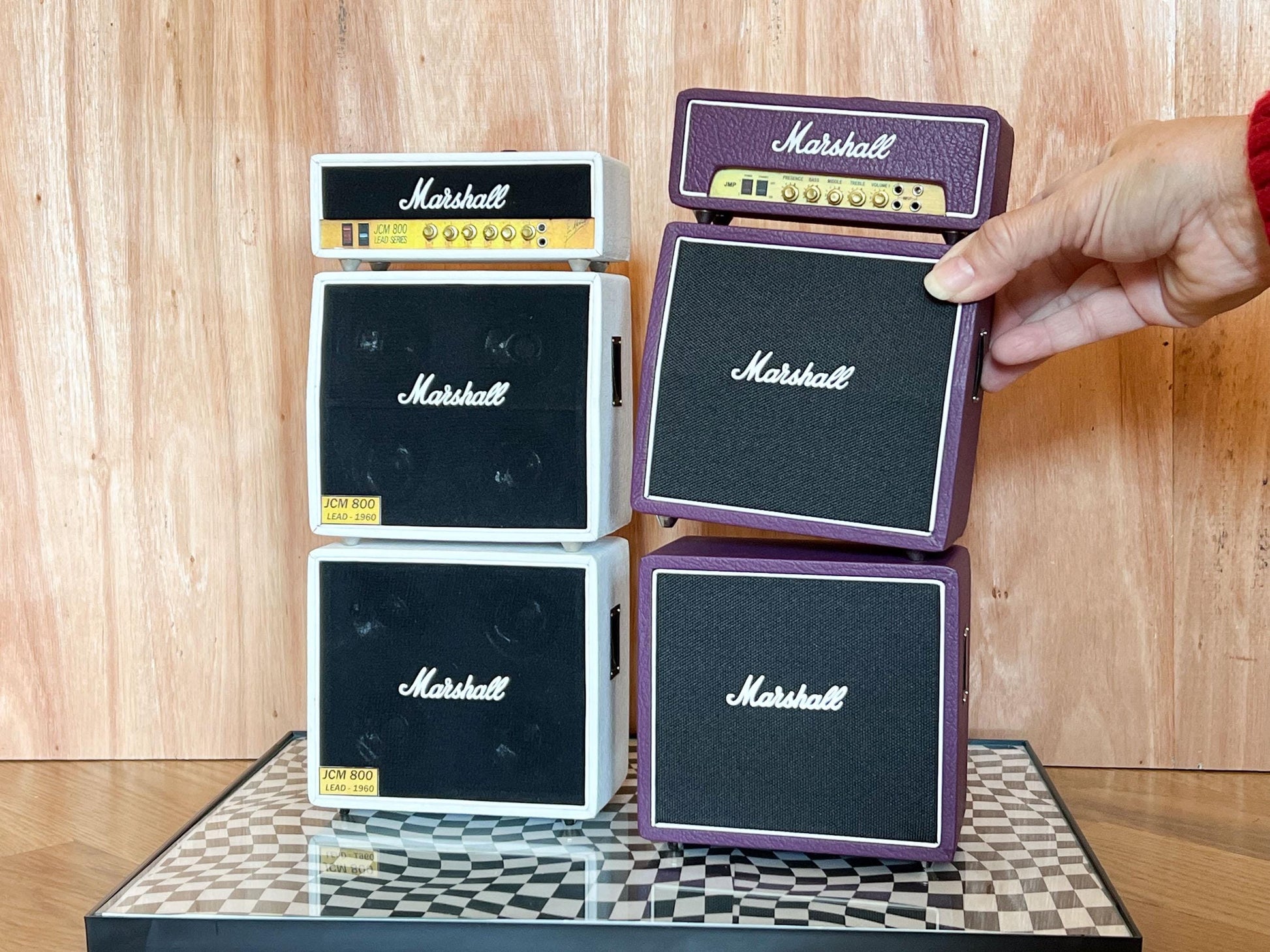 Miniature Marshall Amp Stack: 1/6 Scale JCM800 Replica, Dollhouse Decor __etsy:6642501355