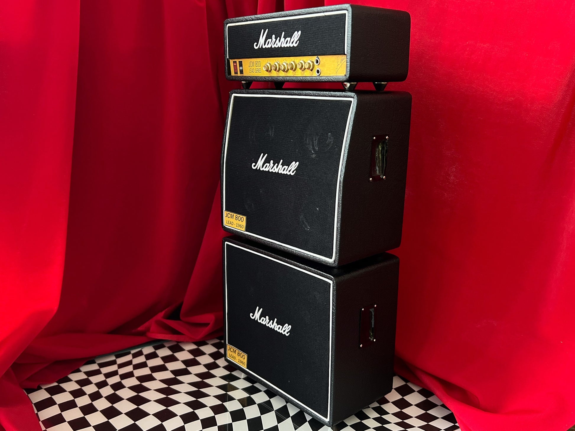 Miniature Marshall JCM800 Amplifier 3 Stack 1:6 Scale - Dollhouse Marshall Replica __etsy:5972467667