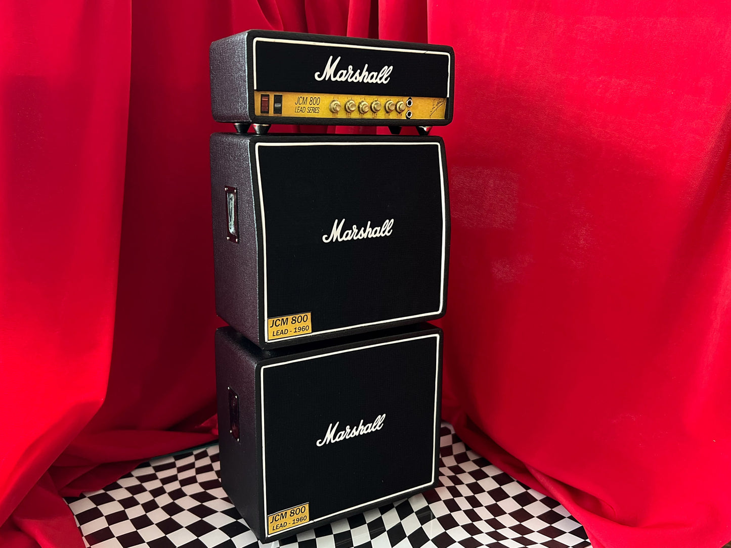 Miniature Marshall JCM800 Amplifier 3 Stack 1:6 Scale - Dollhouse Marshall Replica __etsy:5924382384
