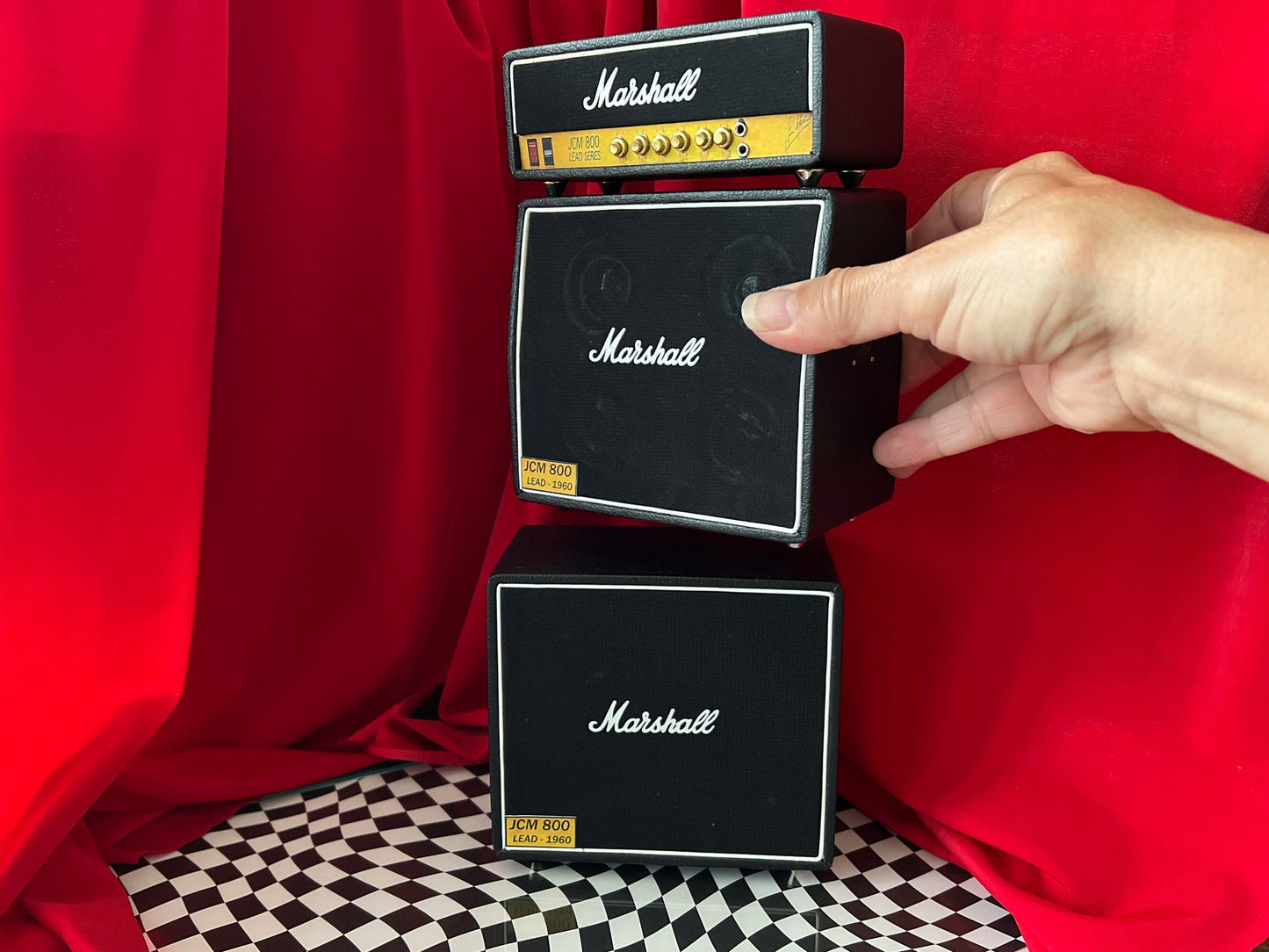Miniature Marshall JCM800 Amplifier 3 Stack 1:6 Scale - Dollhouse Marshall Replica __etsy:5924382308