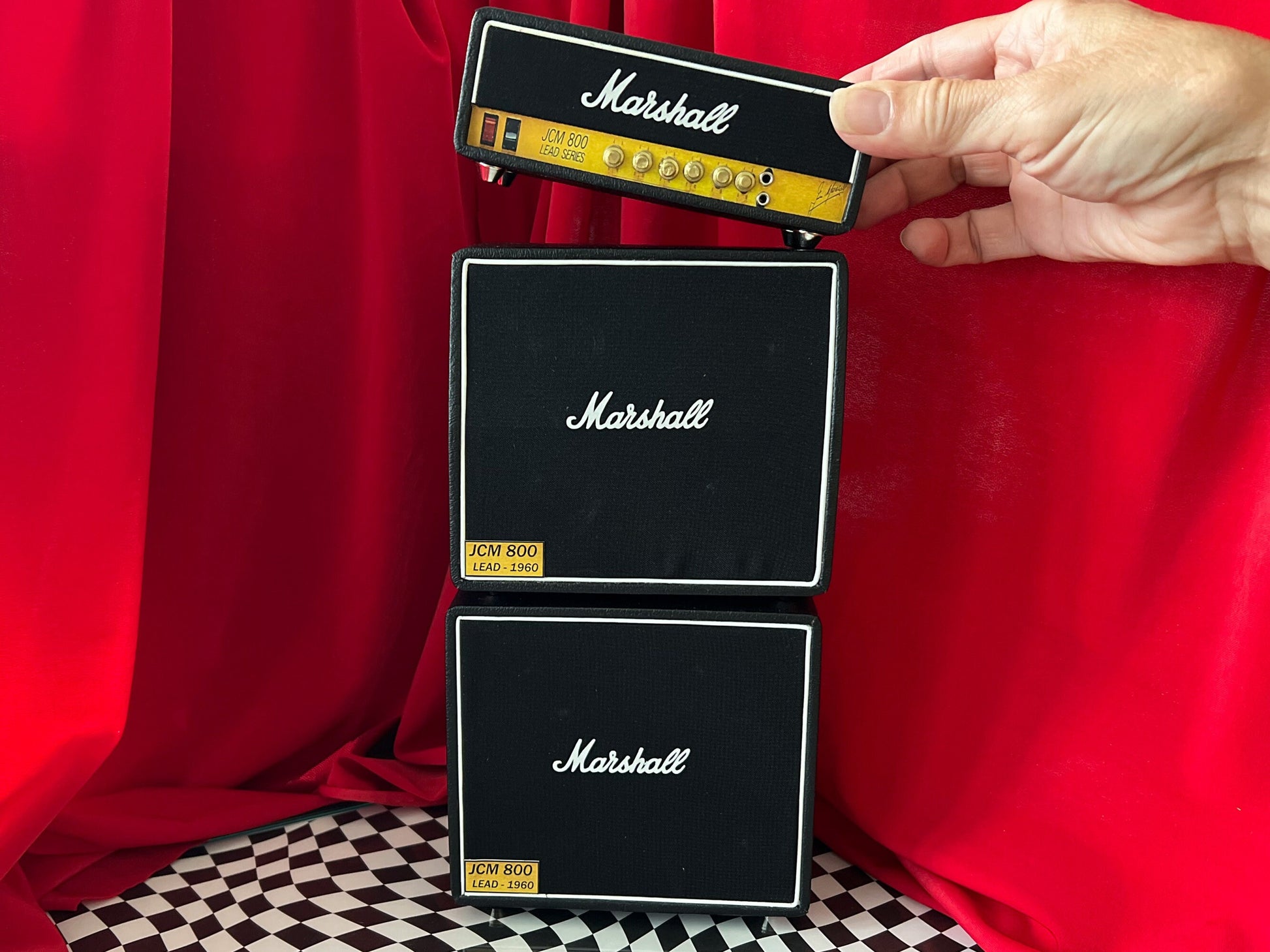 Miniature Marshall JCM800 Amplifier 3 Stack 1:6 Scale - Dollhouse Marshall Replica __etsy:5972467569