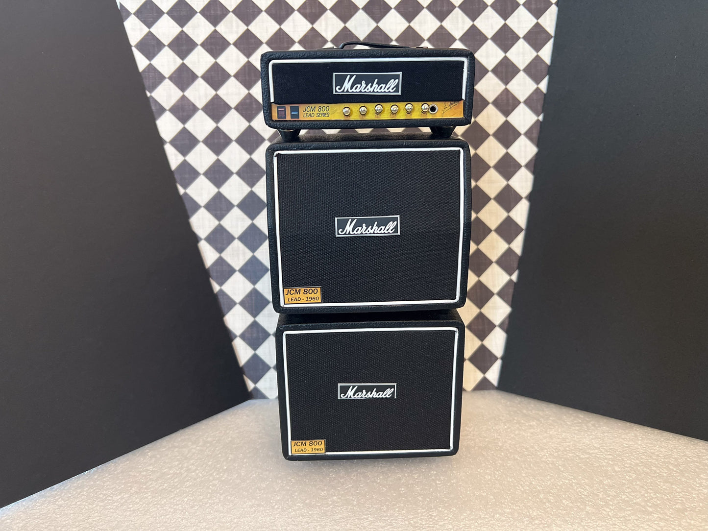 Miniature Marshall JCM800 3-Stack Amplifier 1:12 Scale –  Dollhouse Rock Band Accessory __etsy:5886757421