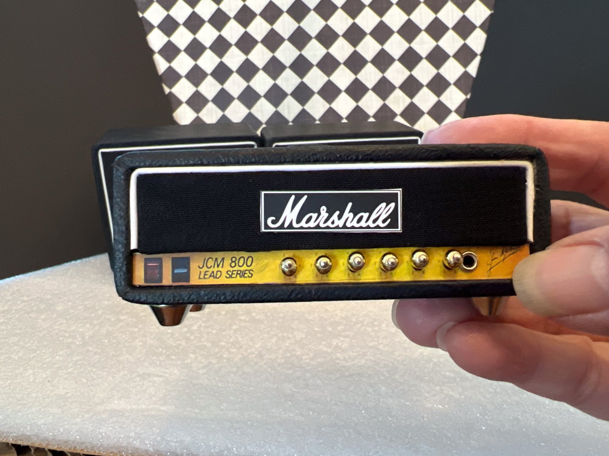 Miniature Marshall JCM800 3-Stack Amplifier 1:12 Scale –  Dollhouse Rock Band Accessory __etsy:5838658120
