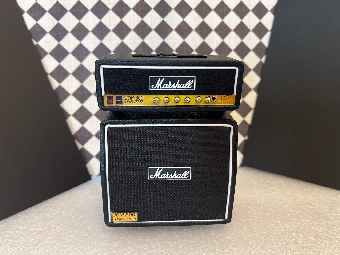 Miniature Marshall JCM800 2-Stack Amplifier 1:12 Scale –  Dollhouse Rock Band Accessory Music Studio __etsy:5841255146