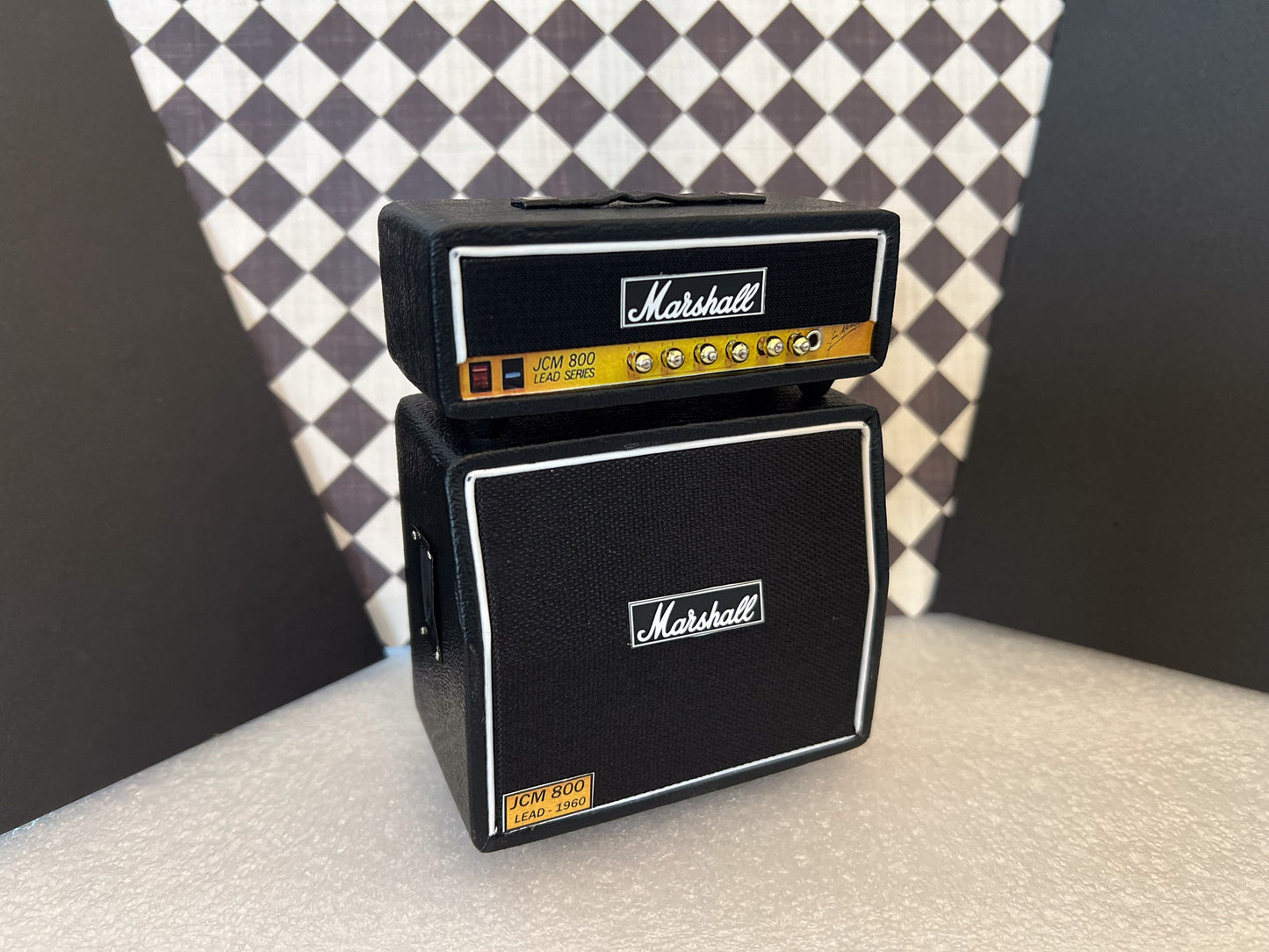 Miniature Marshall JCM800 2-Stack Amplifier 1:12 Scale –  Dollhouse Rock Band Accessory Music Studio __etsy:5841255184