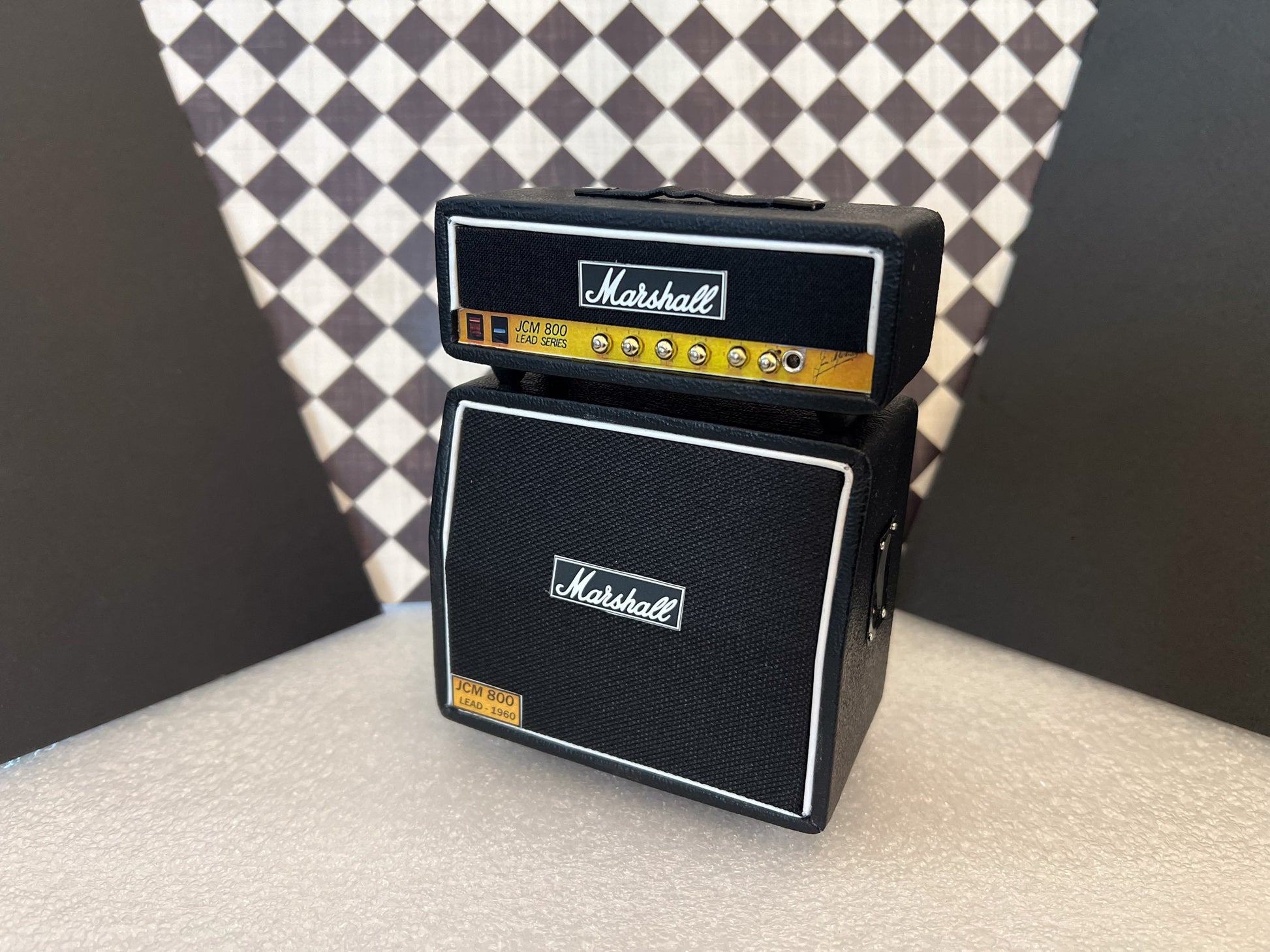 Miniature Marshall JCM800 2-Stack Amplifier 1:12 Scale –  Dollhouse Rock Band Accessory Music Studio __etsy:5889350319