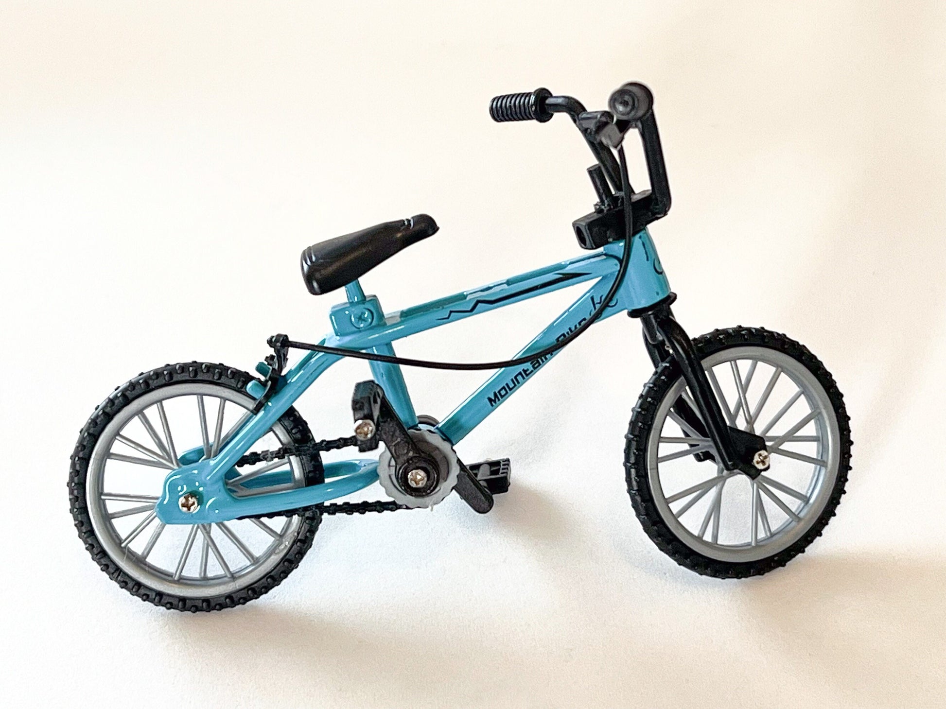 Miniature Mountain Bike 1:12 Scale – Dollhouse Decor | Metal Bicycle with Working Parts __etsy:5649406783