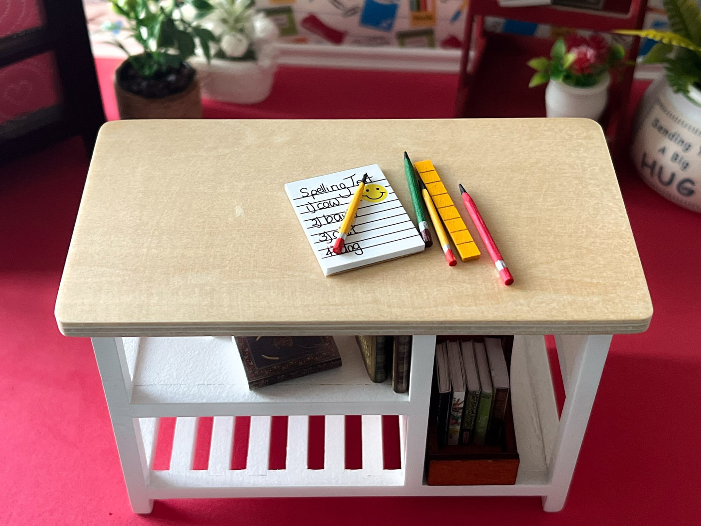 Miniature Notepad Set-1:12 Scale - Dollhouse School Accessories __etsy:5726577178