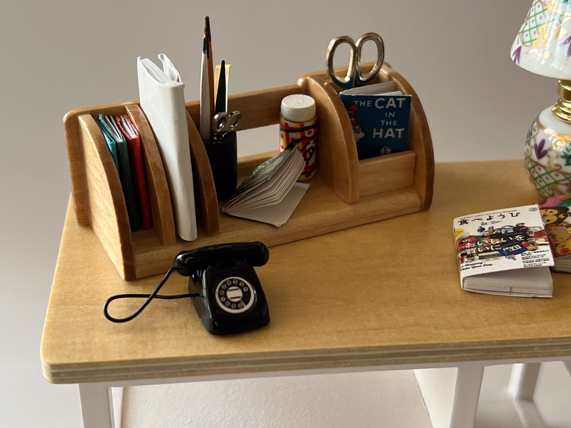 Miniature Office Organizer 1:12 Scale –  Dollhouse Office Accessories __etsy:5540212027