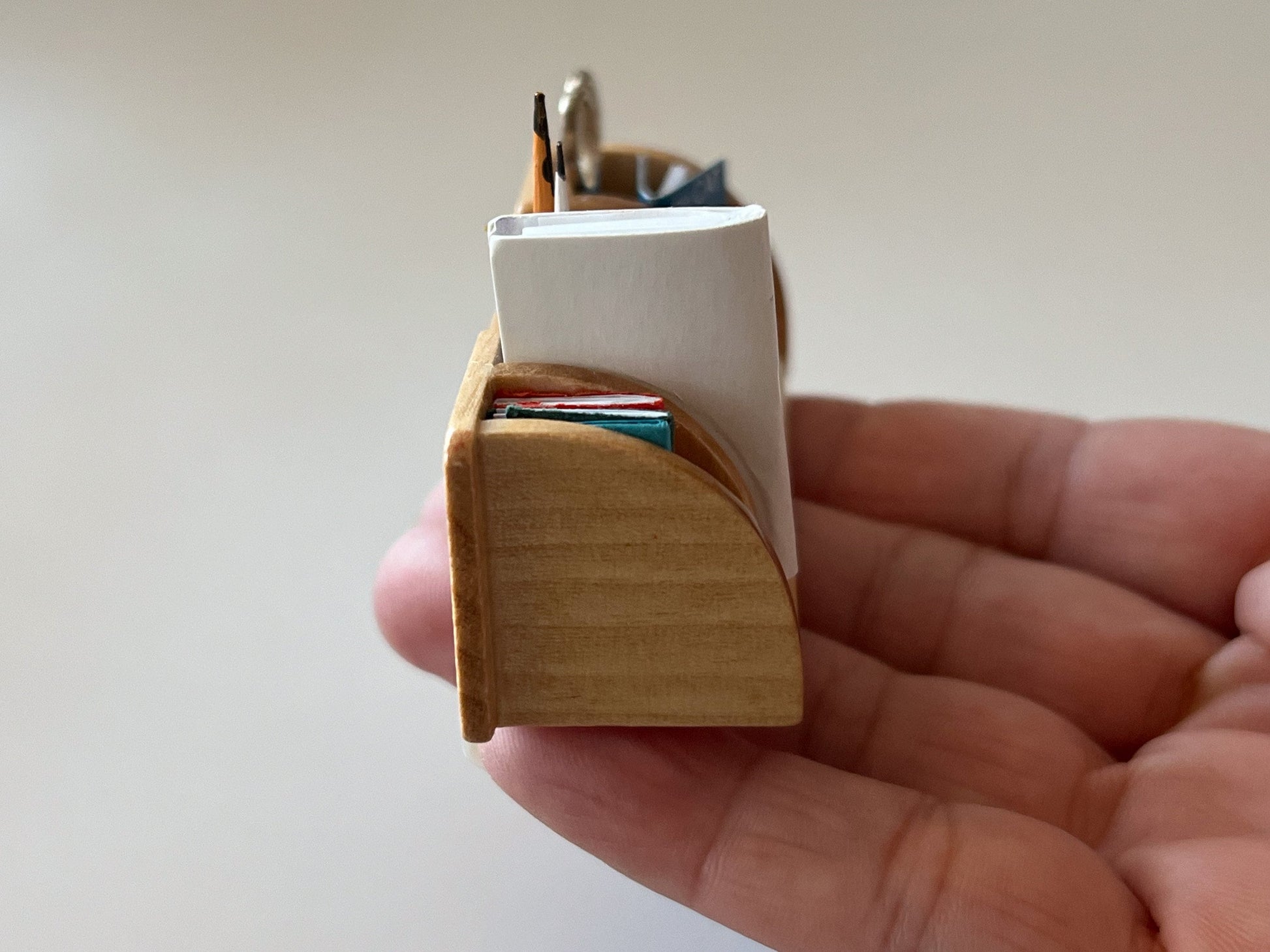 Miniature Office Organizer 1:12 Scale –  Dollhouse Office Accessories __etsy:5535749637