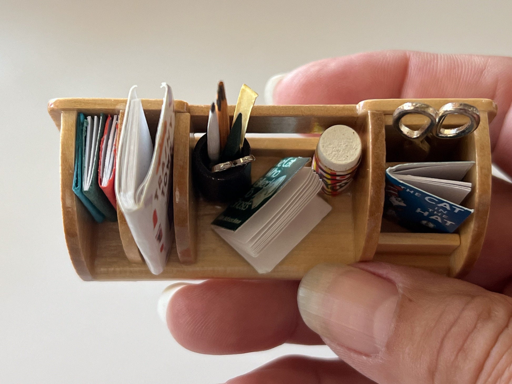 Miniature Office Organizer 1:12 Scale –  Dollhouse Office Accessories __etsy:5535749641