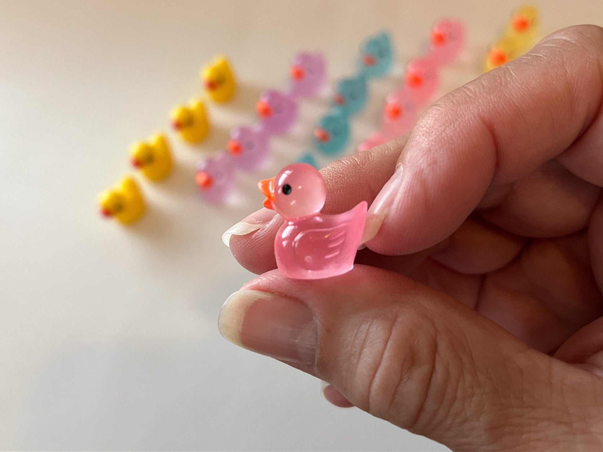 Miniature 1:12 Scale Glow-in-the-Dark Ducks – Set of 8 Resin Ducks |  Fairy Garden Accessory __etsy:5917533918